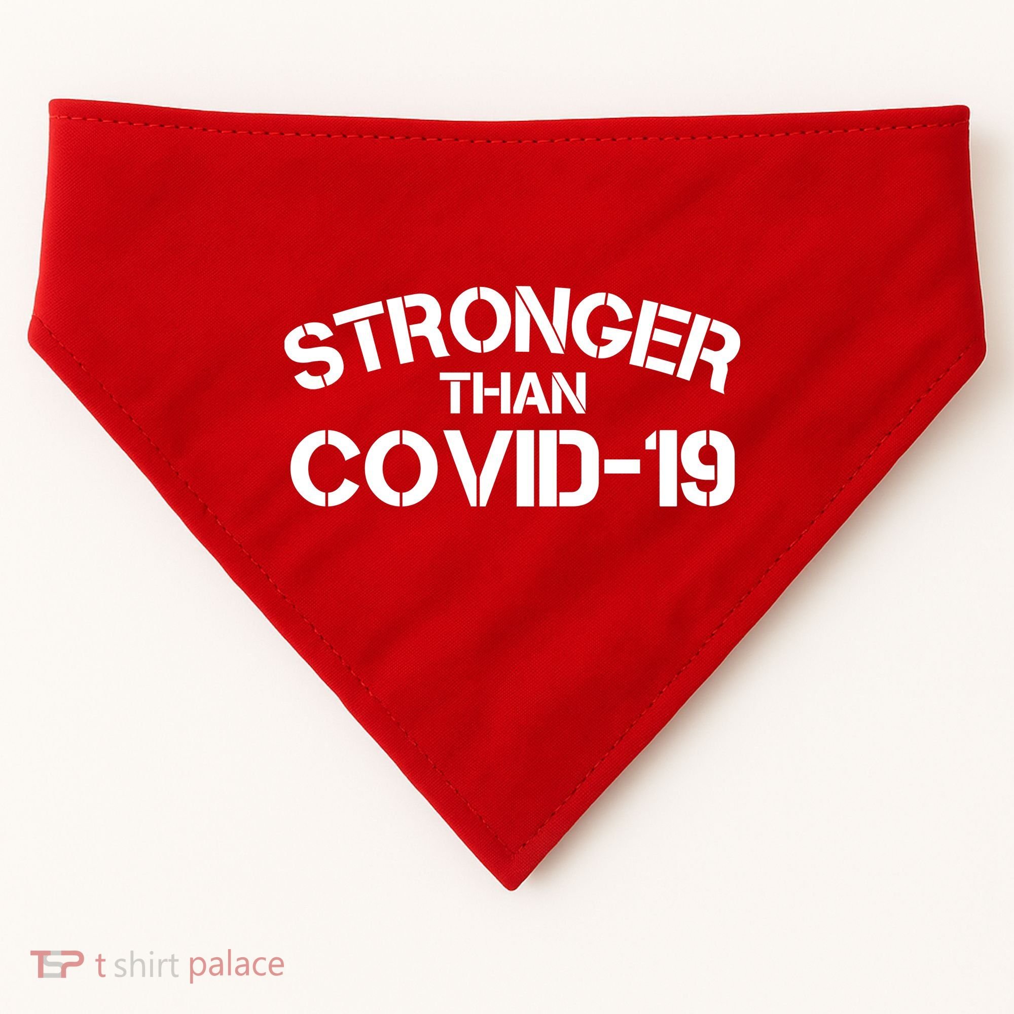 Stronger Than Covid 19 USA-Made Doggie Bandana