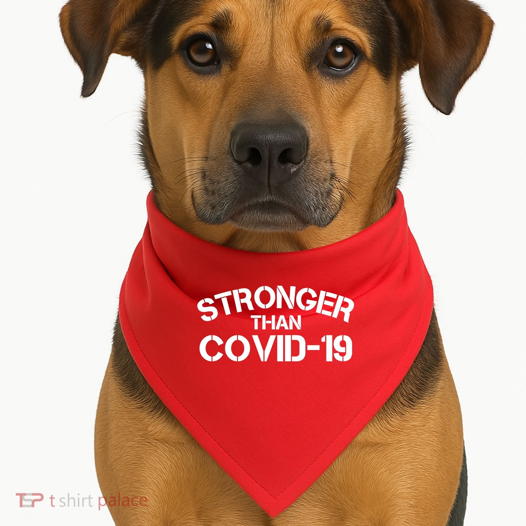 Stronger Than Covid 19 USA-Made Doggie Bandana