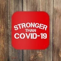 Stronger Than Covid 19 Coaster thumb 0