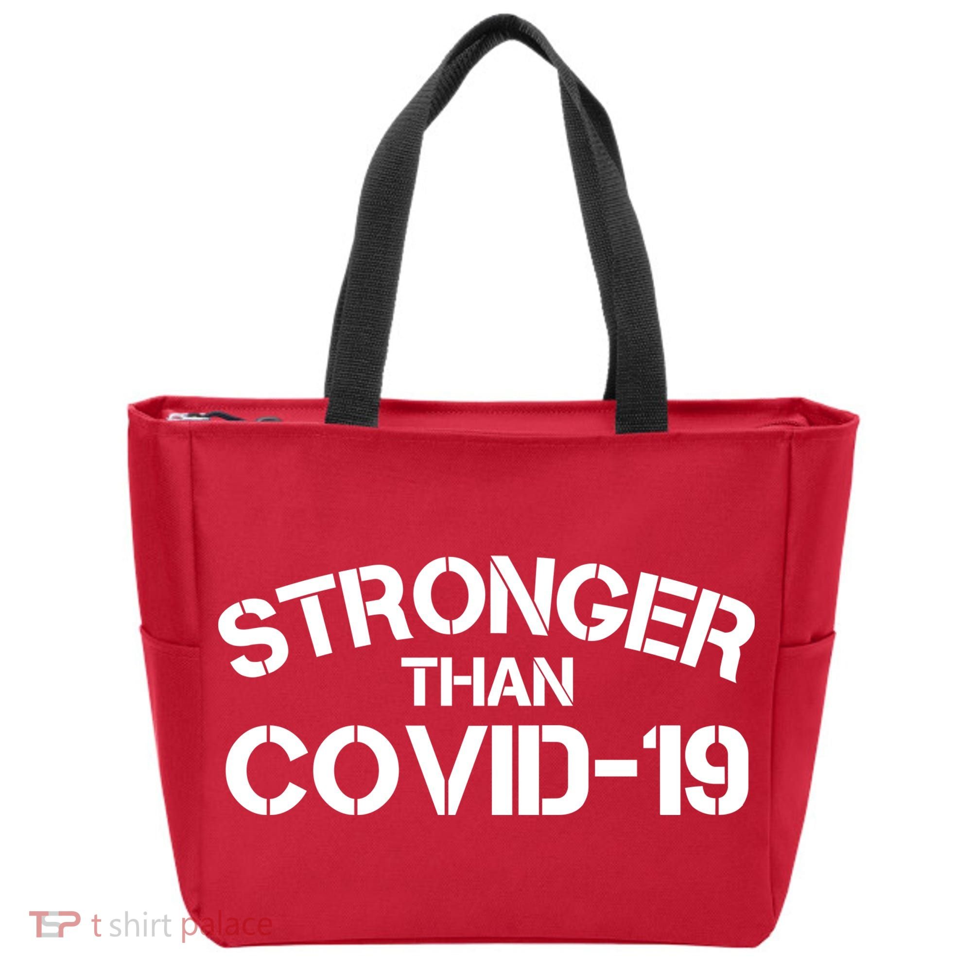 Stronger Than Covid 19 Tote Bag