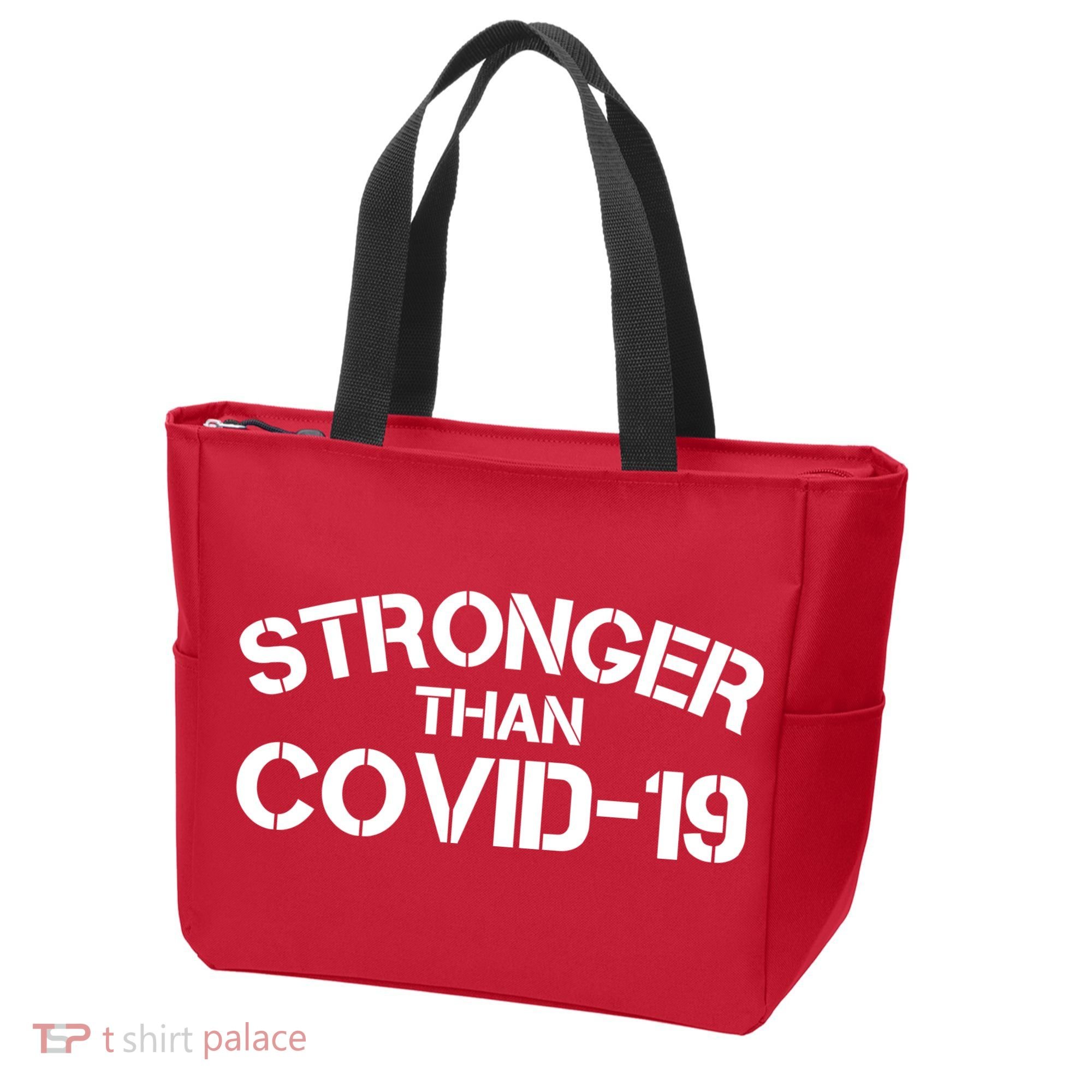 Stronger Than Covid 19 Tote Bag