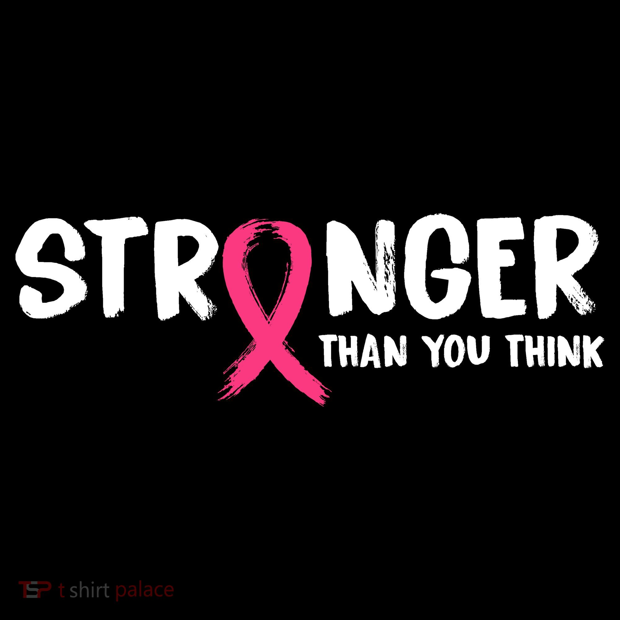 Stronger Than You Think Breast Cancer Ribbon  T-Shirt