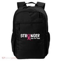 Stronger Than You Think Breast Cancer Ribbon  Backpack thumb 0