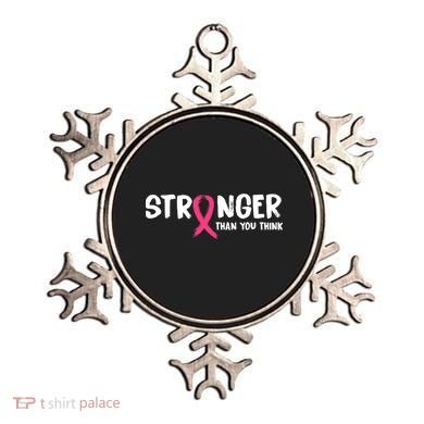 Stronger Than You Think Breast Cancer Ribbon  Ornament