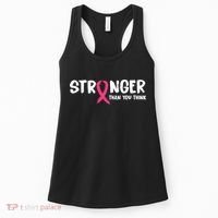 Stronger Than You Think Breast Cancer Ribbon  Women's Tank Top thumb 0
