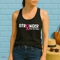 Stronger Than You Think Breast Cancer Ribbon  Women's Tank Top thumb 2