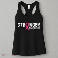 Stronger Than You Think Breast Cancer Ribbon  Women's Tank Top thumb 3