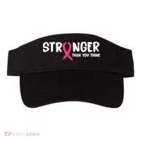 Stronger Than You Think Breast Cancer Ribbon  Visor thumb 0