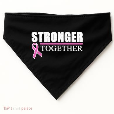 Stronger Together Breast Cancer Awareness USA-Made Doggie Bandana