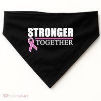 Stronger Together Breast Cancer Awareness USA-Made Doggie Bandana thumb 0