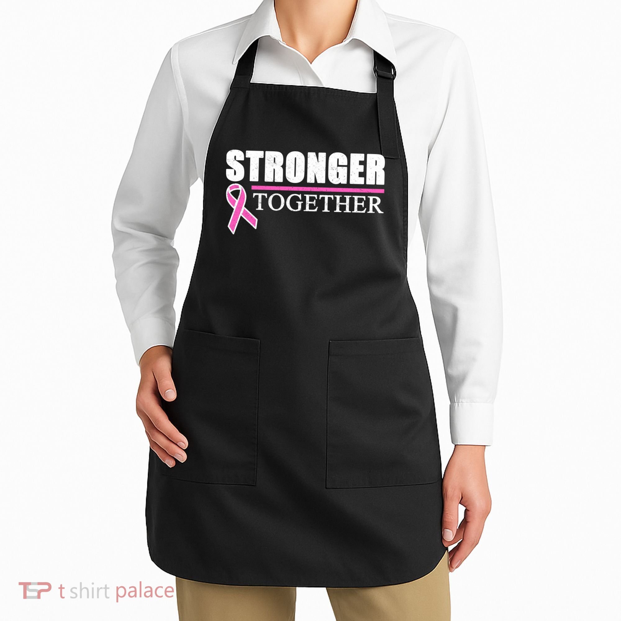 Stronger Together Breast Cancer Awareness Apron