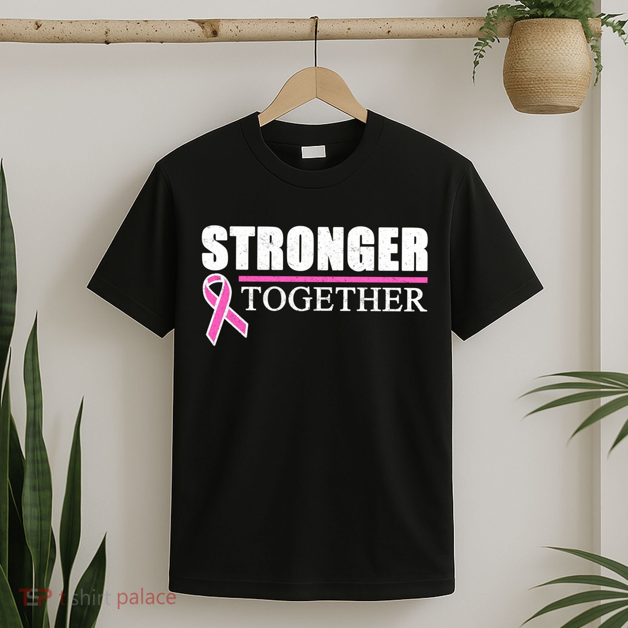 Stronger Together Breast Cancer Awareness T-Shirt