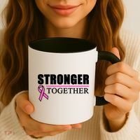 Stronger Together Breast Cancer Awareness Coffee Mug thumb 3