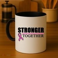 Stronger Together Breast Cancer Awareness Coffee Mug thumb 4
