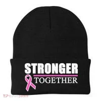 Stronger Together Breast Cancer Awareness Beanie thumb 0