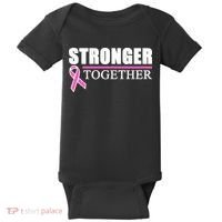 Stronger Together Breast Cancer Awareness Baby Bodysuit thumb 0