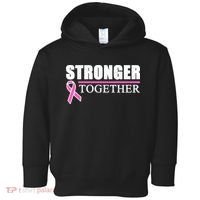 Stronger Together Breast Cancer Awareness Toddler Hoodie thumb 0