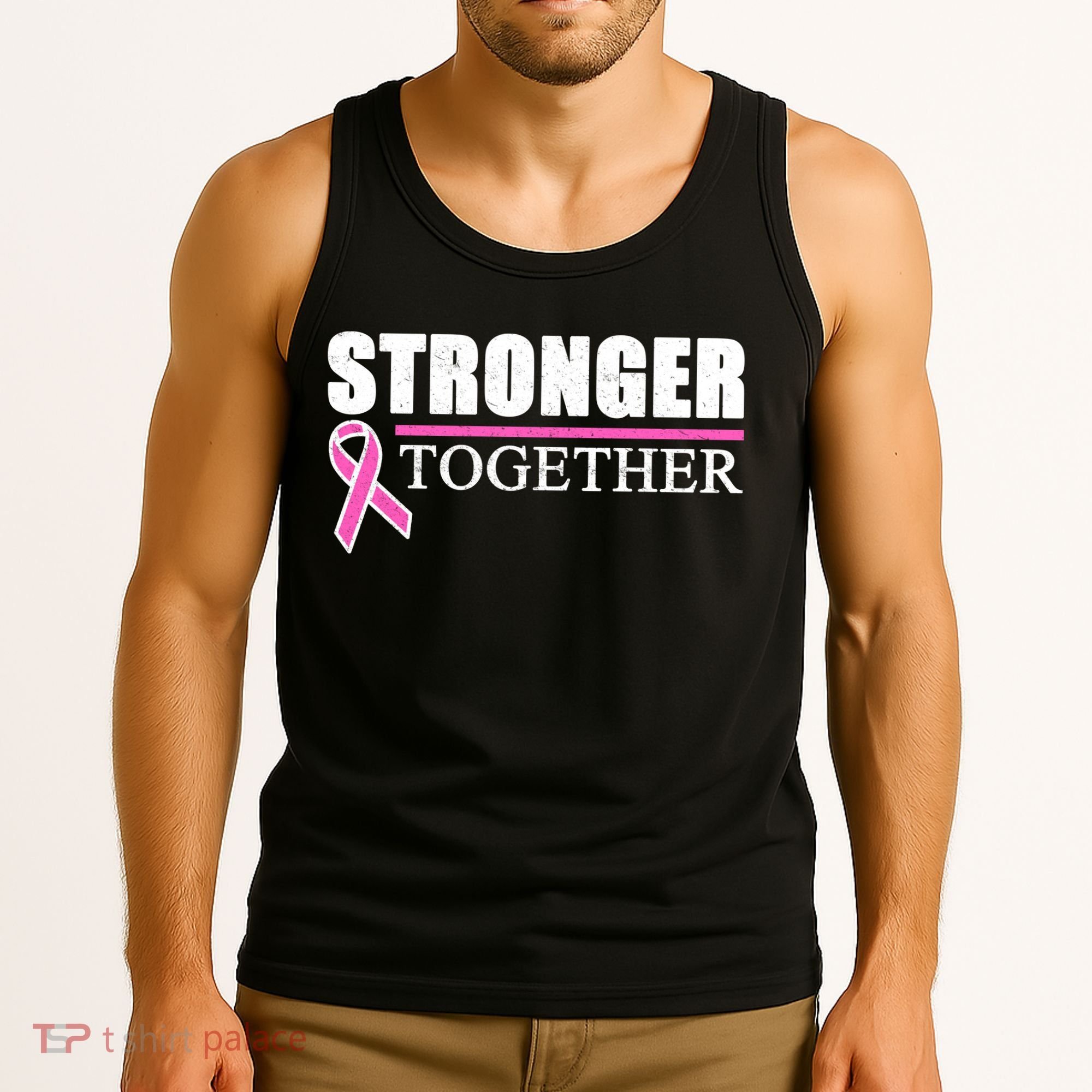 Stronger Together Breast Cancer Awareness Tank Top