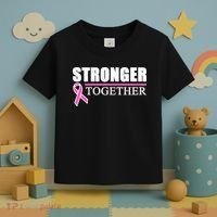 Stronger Together Breast Cancer Awareness Toddler T-Shirt thumb 3