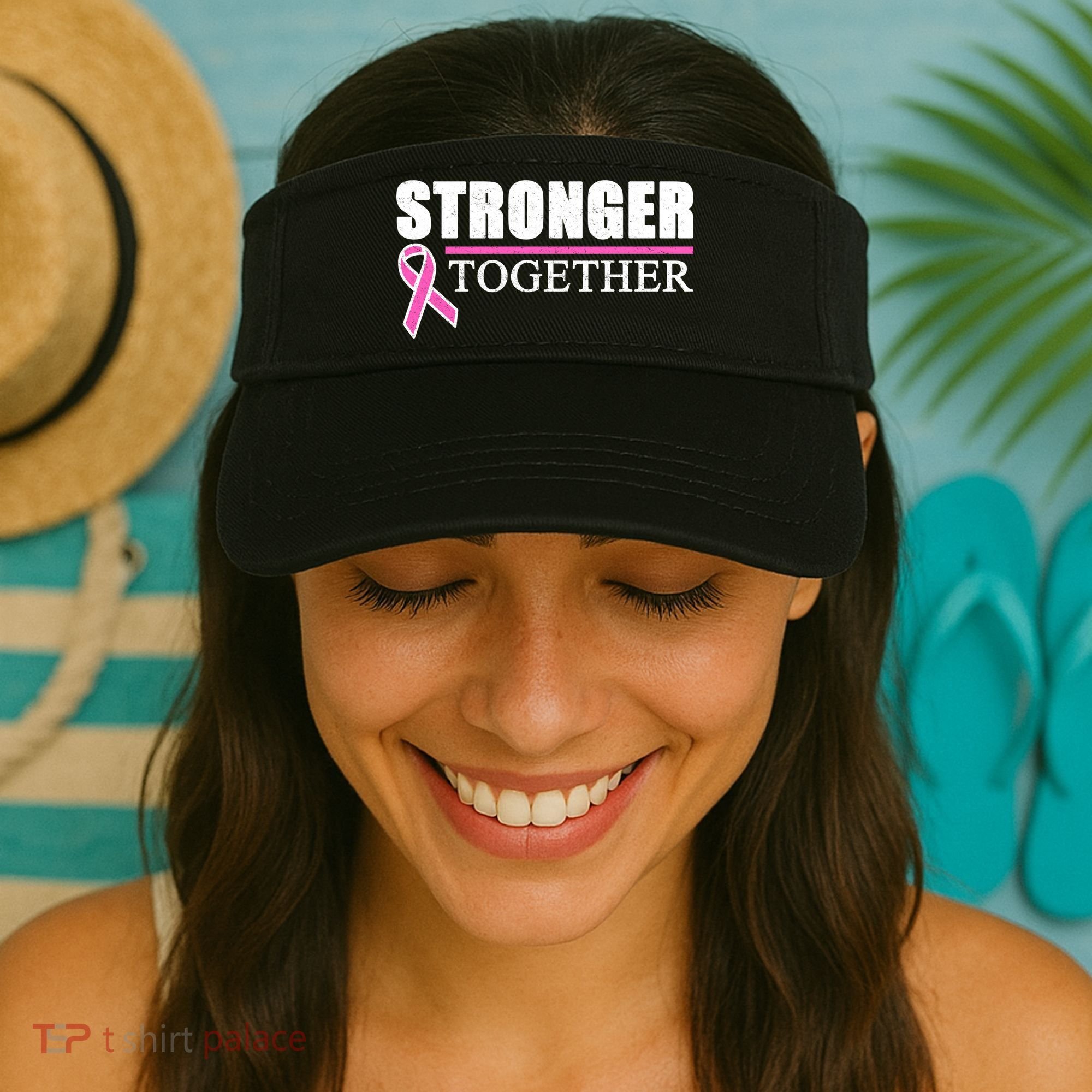 Stronger Together Breast Cancer Awareness Visor