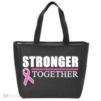 Stronger Together Breast Cancer Awareness Tote Bag thumb 0