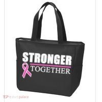 Stronger Together Breast Cancer Awareness Tote Bag thumb 3
