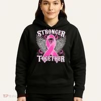 Stronger Together Support Breast Cancer Awareness  Hoodie thumb 5