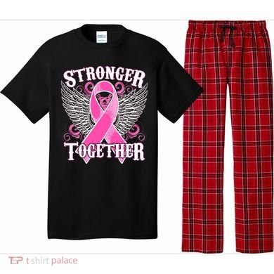 Stronger Together Support Breast Cancer Awareness  Pajama Set