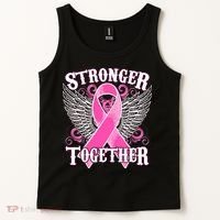 Stronger Together Support Breast Cancer Awareness  Tank Top thumb 2