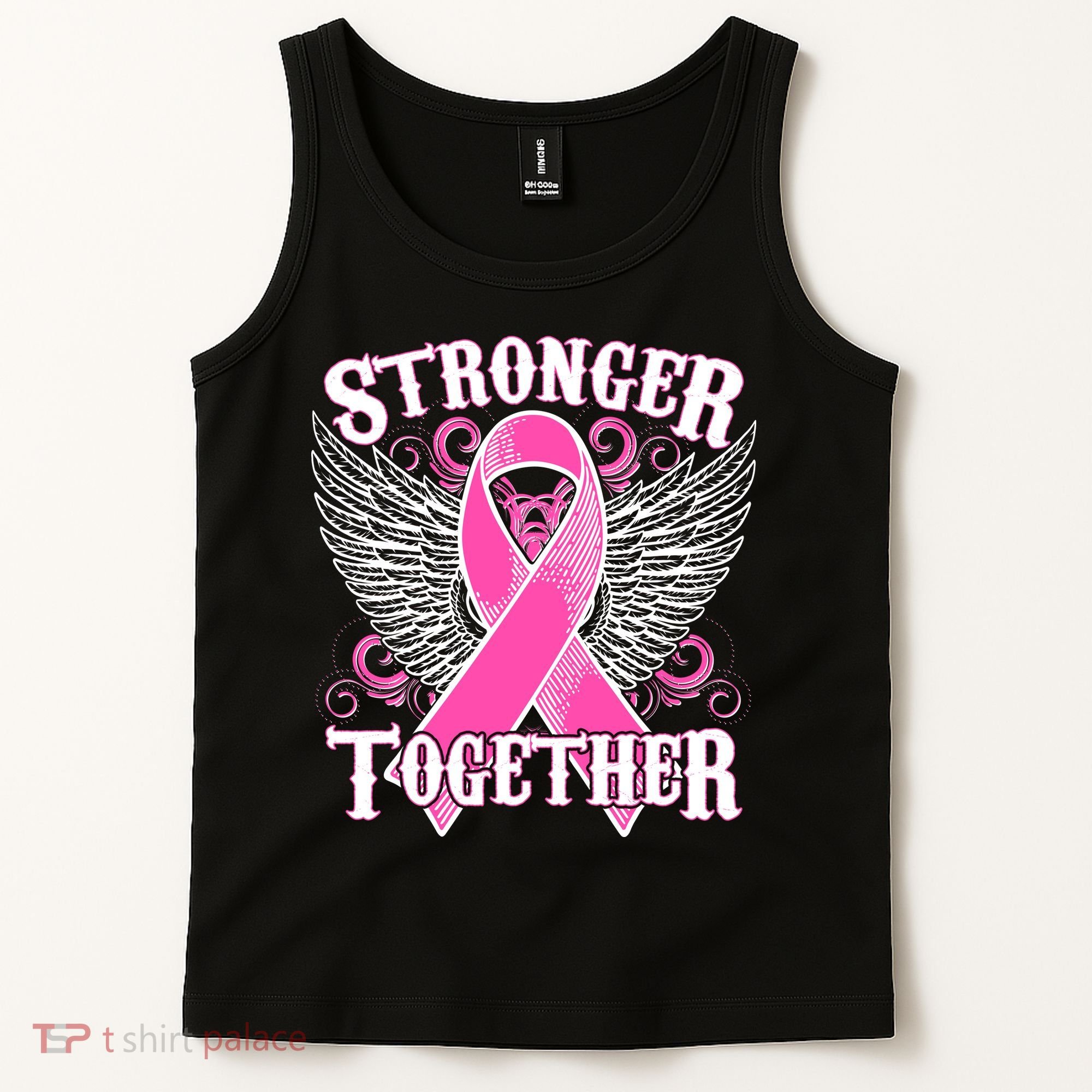 Stronger Together Support Breast Cancer Awareness  Tank Top