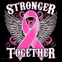 Stronger Together Support Breast Cancer Awareness  Women's Long Sleeve Shirt thumb 2