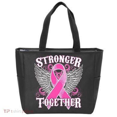 Stronger Together Support Breast Cancer Awareness  Tote Bag