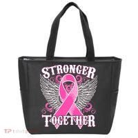 Stronger Together Support Breast Cancer Awareness  Tote Bag thumb 0