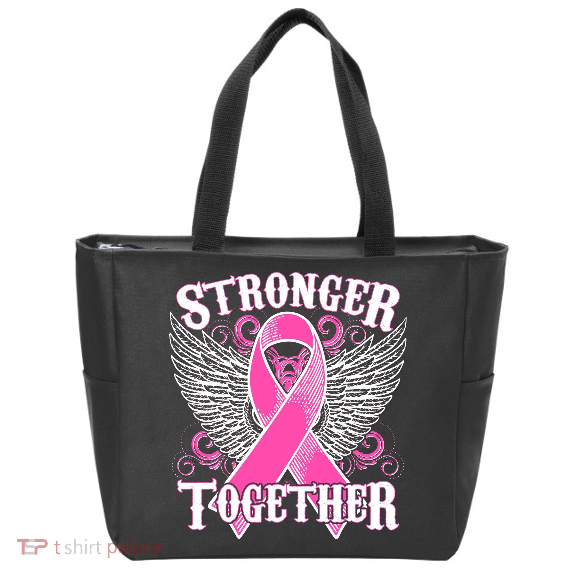 Stronger Together Support Breast Cancer Awareness  Tote Bag