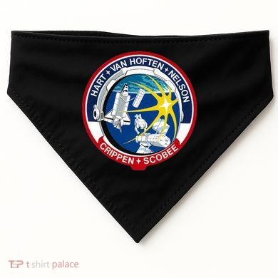 STS-41-C Mission Patch Space Shuttle Challenger USA-Made Doggie Bandana