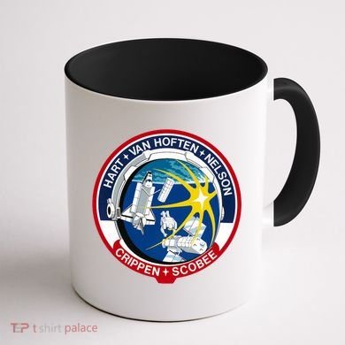 STS-41-C Mission Patch Space Shuttle Challenger Coffee Mug back