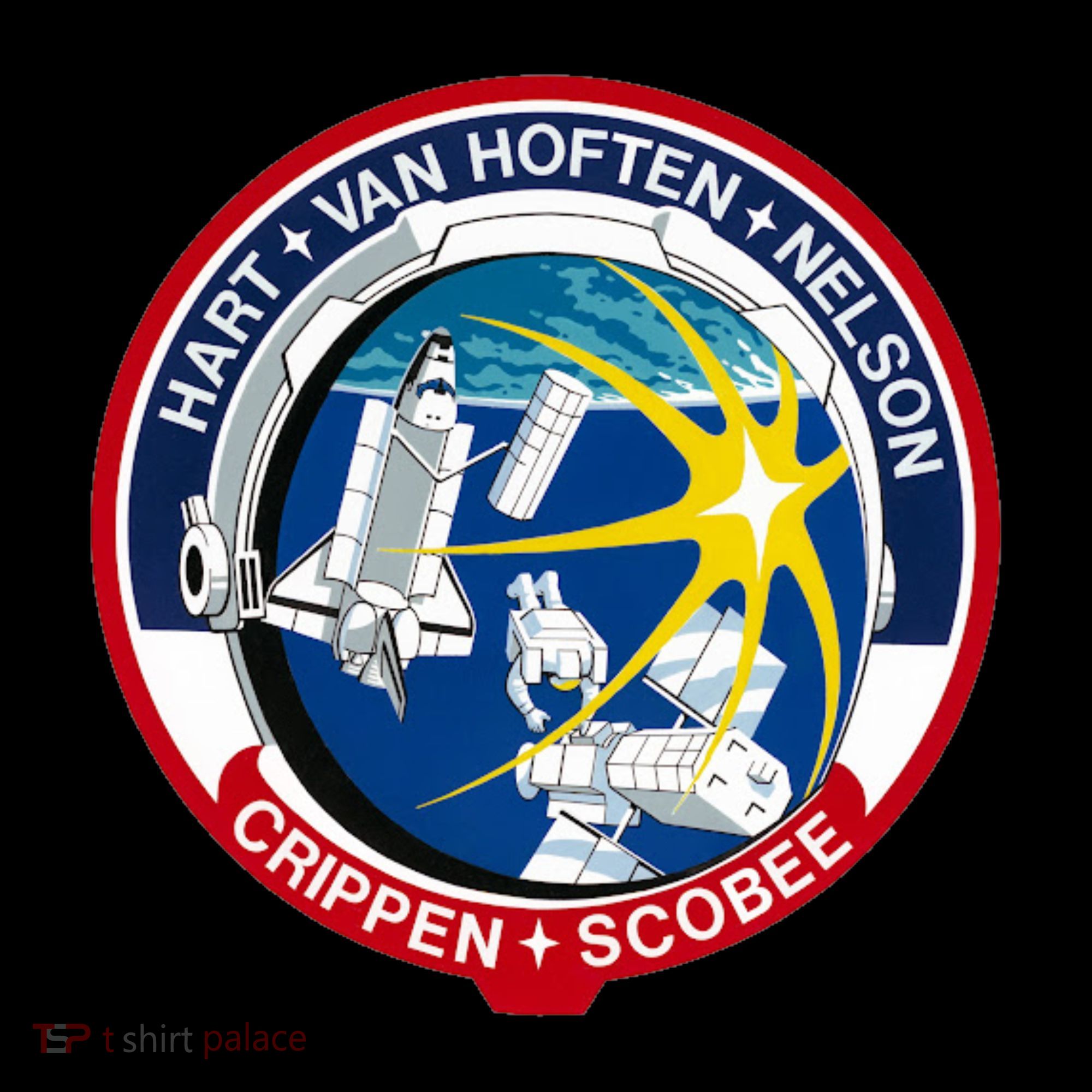 STS-41-C Mission Patch Space Shuttle Challenger Women's Hoodie