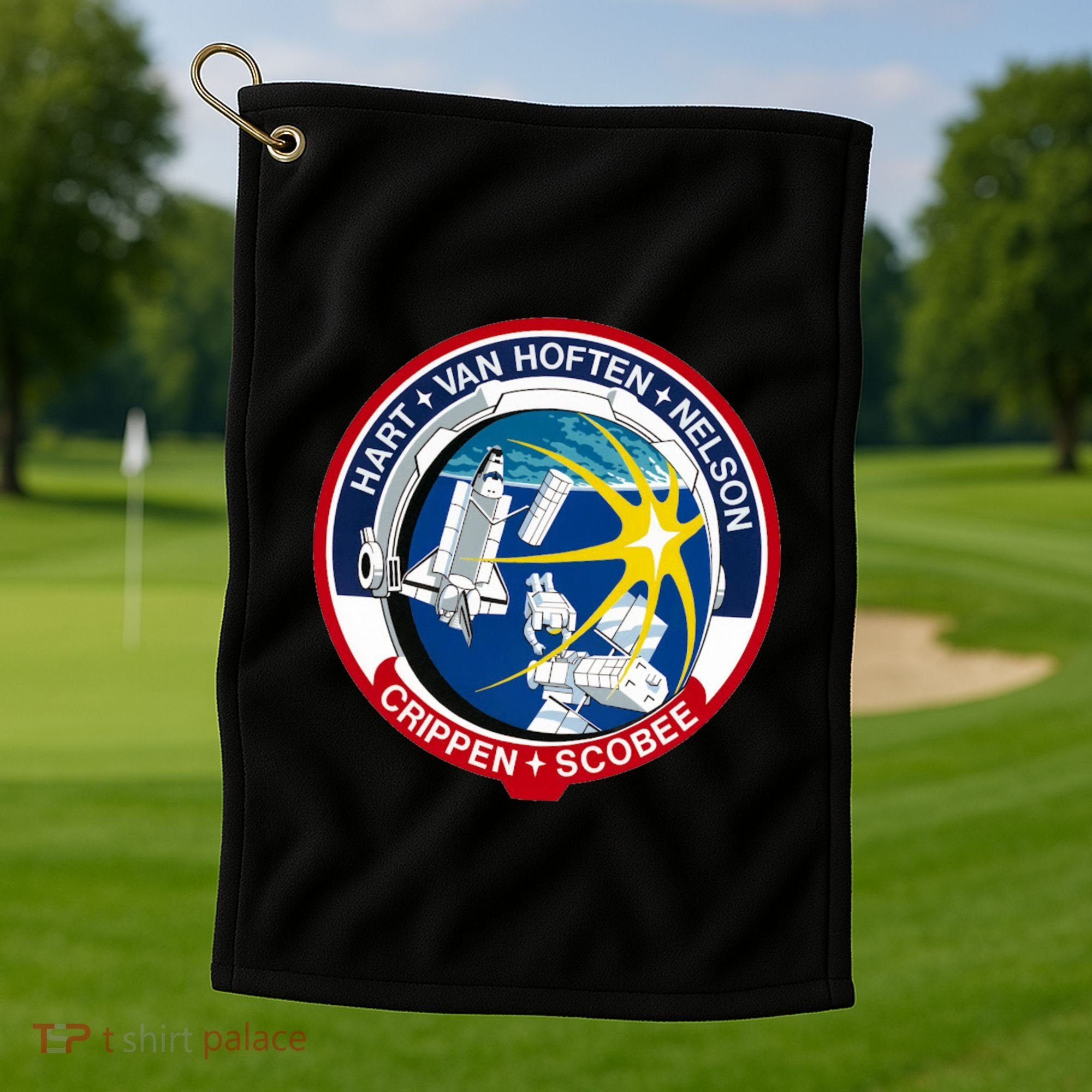 STS-41-C Mission Patch Space Shuttle Challenger Golf Towel