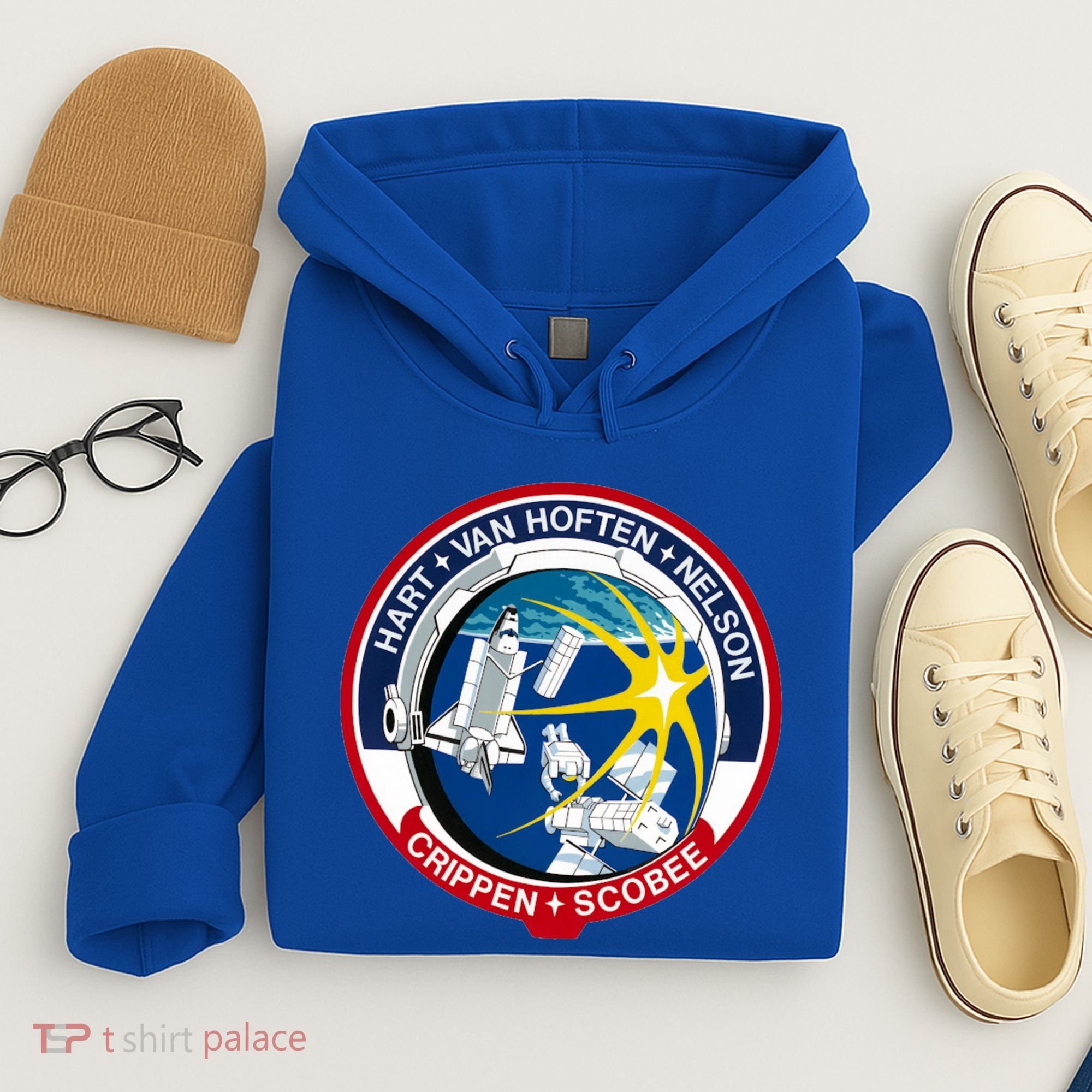 STS-41-C Mission Patch Space Shuttle Challenger Hoodie