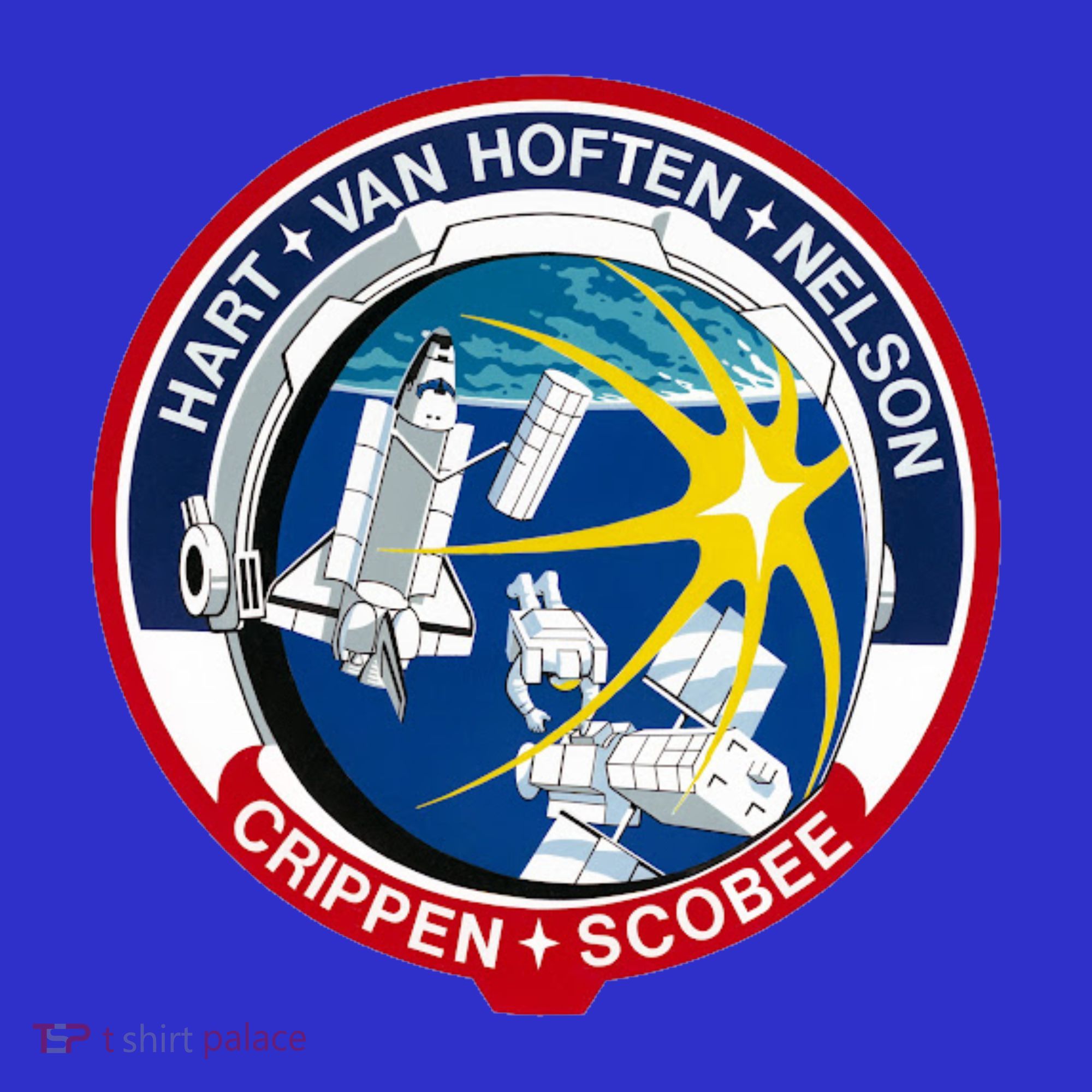 STS-41-C Mission Patch Space Shuttle Challenger Long Sleeve Shirt