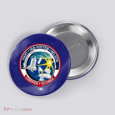 STS-41-C Mission Patch Space Shuttle Challenger Button