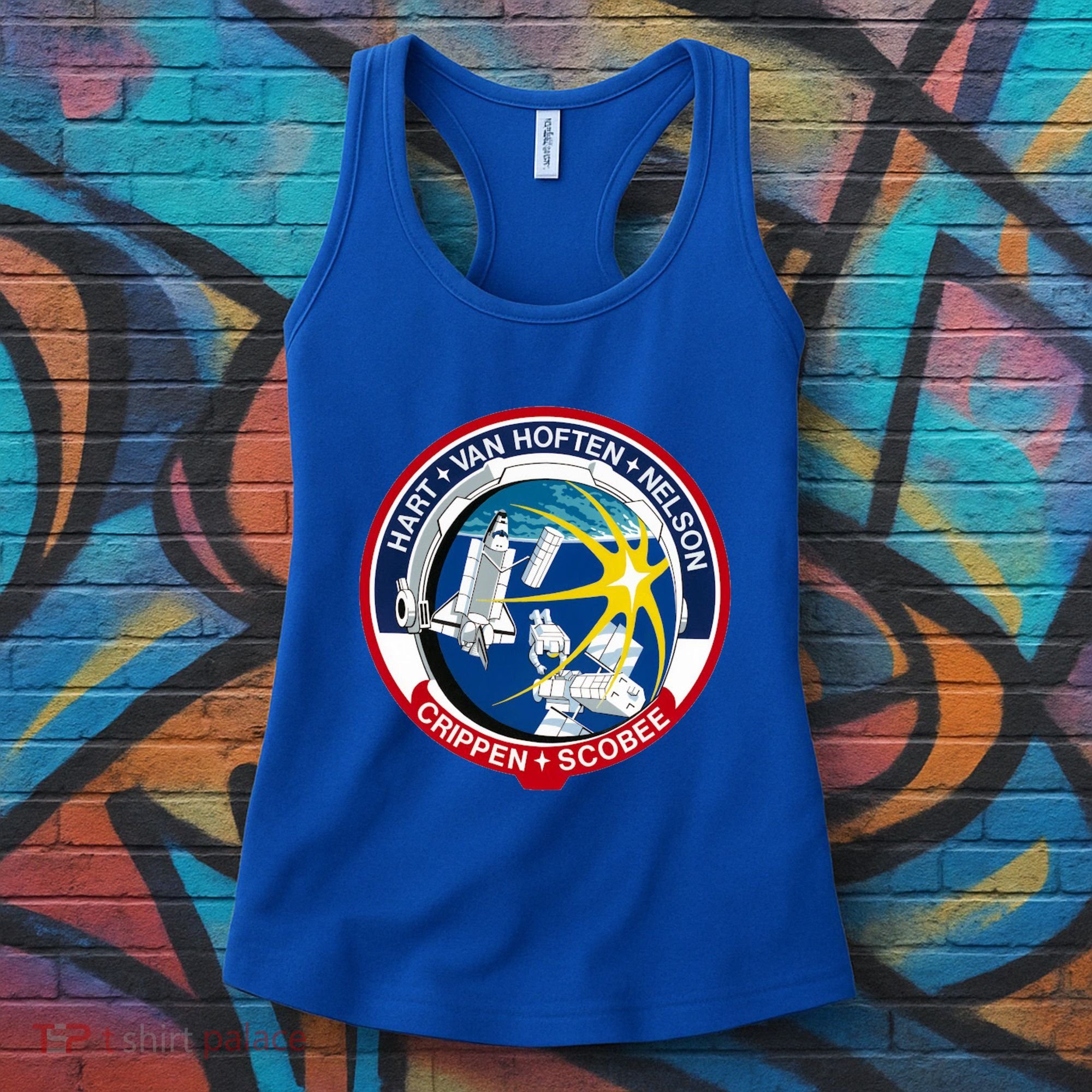 STS-41-C Mission Patch Space Shuttle Challenger Women's Tank Top