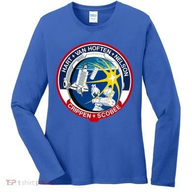 STS-41-C Mission Patch Space Shuttle Challenger Women's Long Sleeve Shirt
