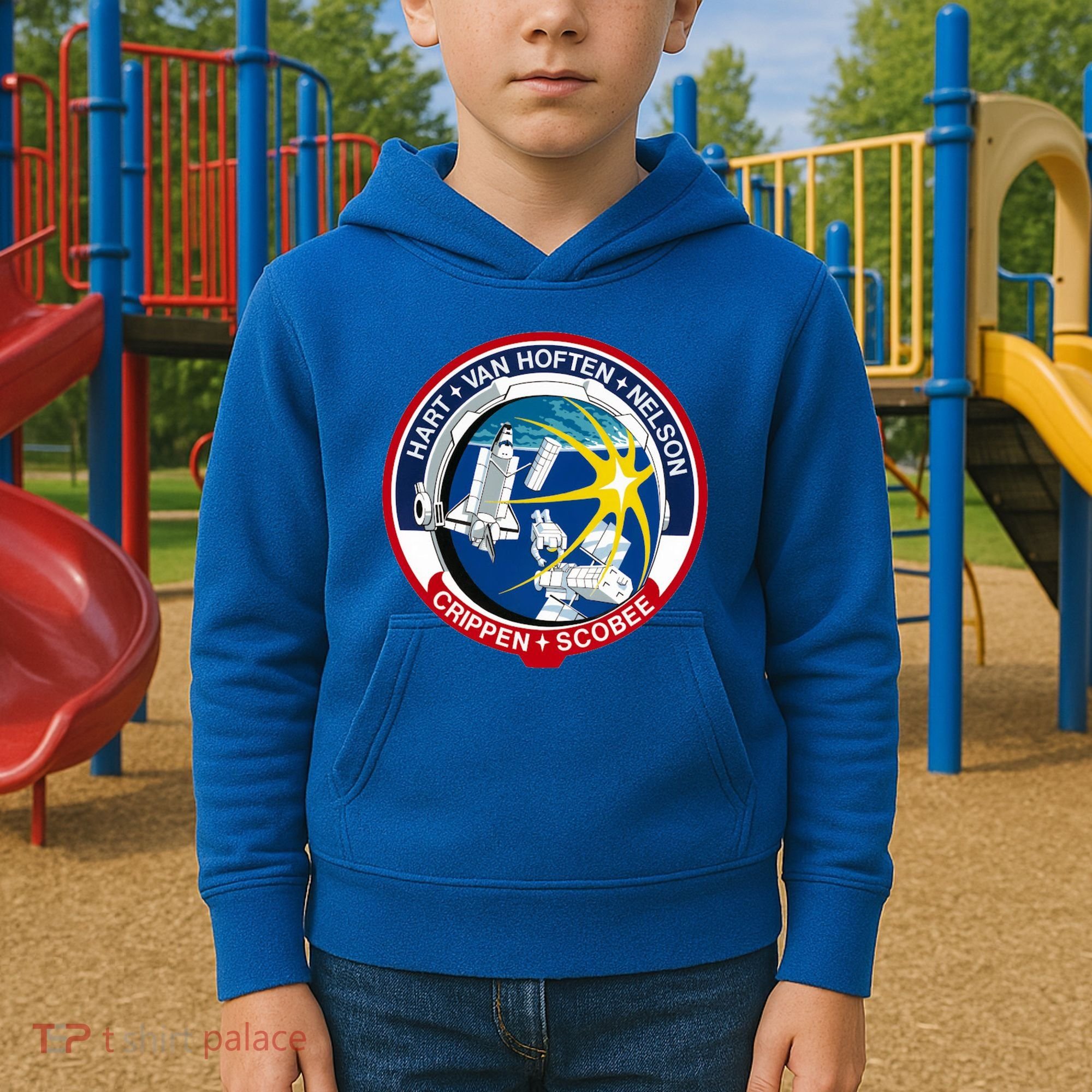 STS-41-C Mission Patch Space Shuttle Challenger Kids Hoodie