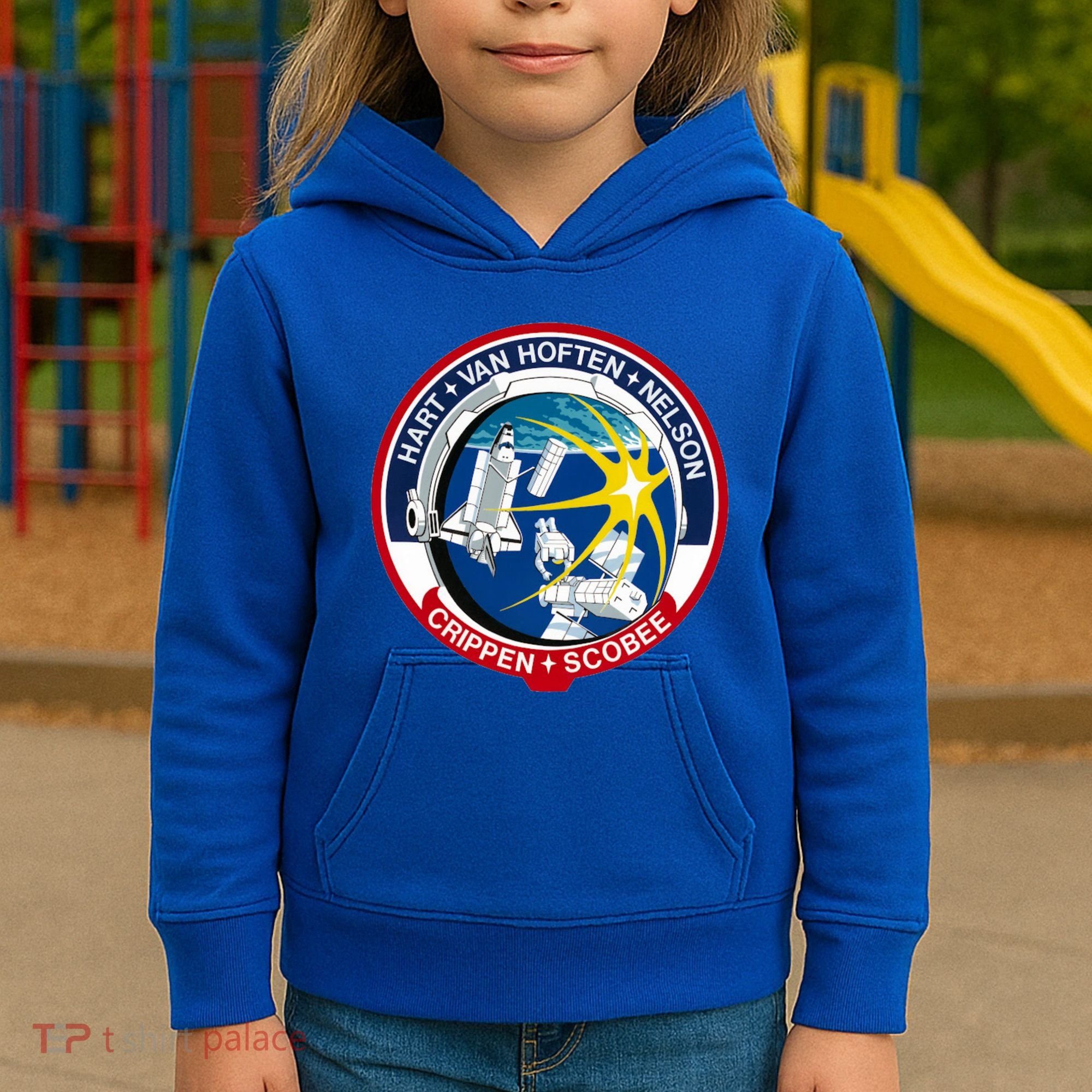 STS-41-C Mission Patch Space Shuttle Challenger Kids Hoodie