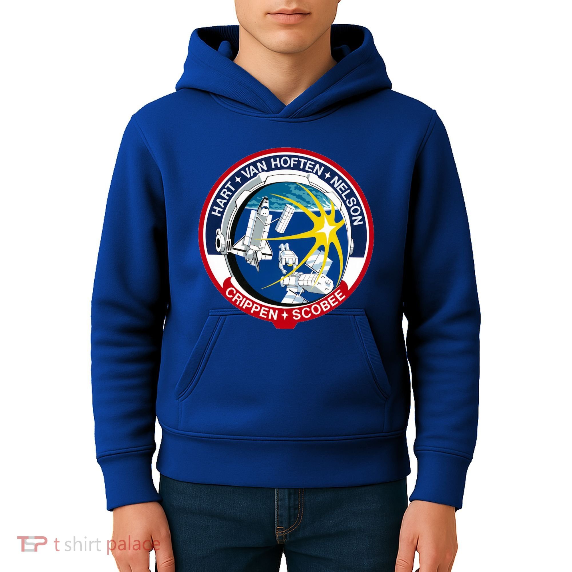 STS-41-C Mission Patch Space Shuttle Challenger Kids Hoodie