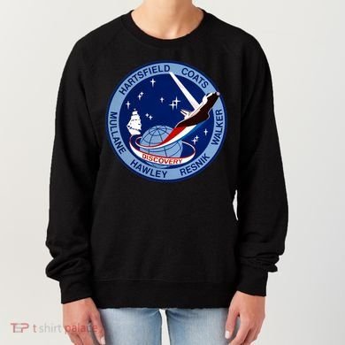 STS-41D Mission Insignia Patch Space Shuttle Challenger Women's Sweatshirt