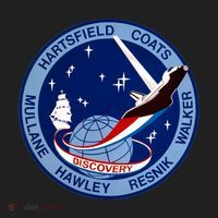 STS-41D Mission Insignia Patch Space Shuttle Challenger Women's Sweatshirt thumb 2