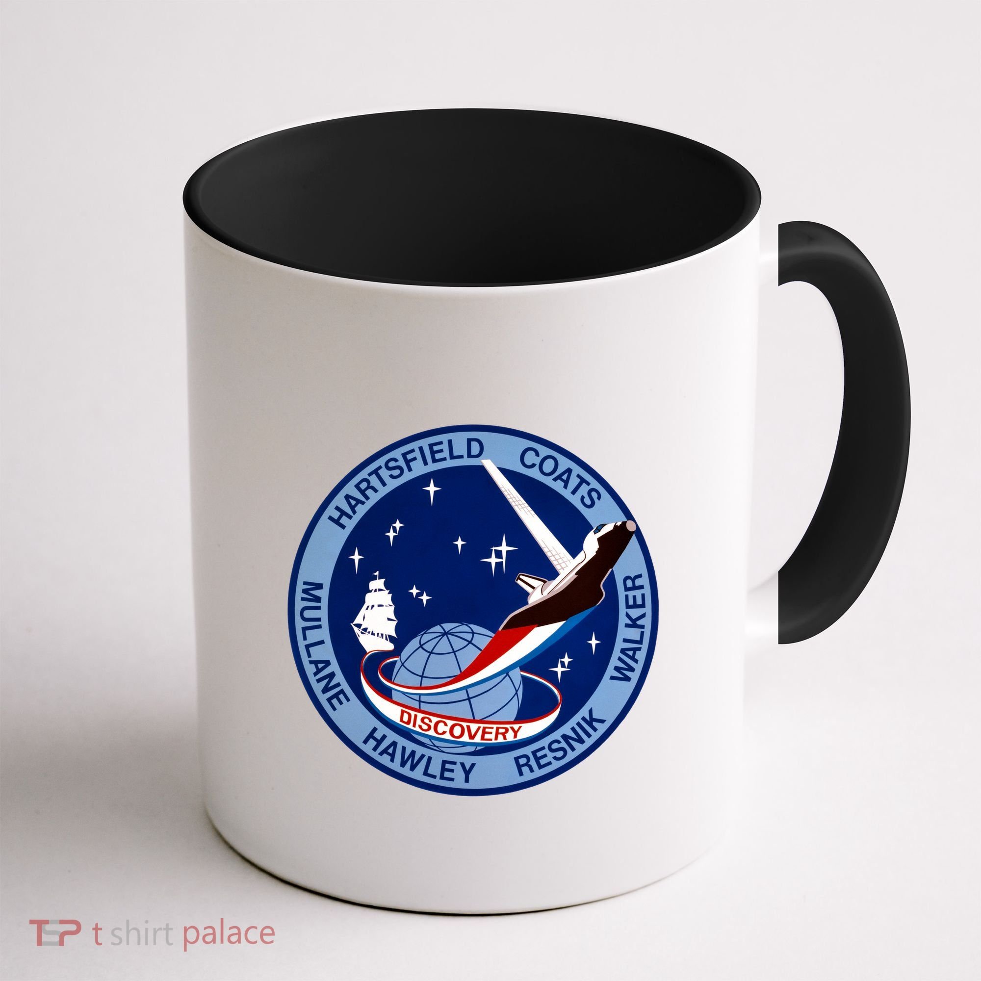 STS-41D Mission Insignia Patch Space Shuttle Challenger Coffee Mug