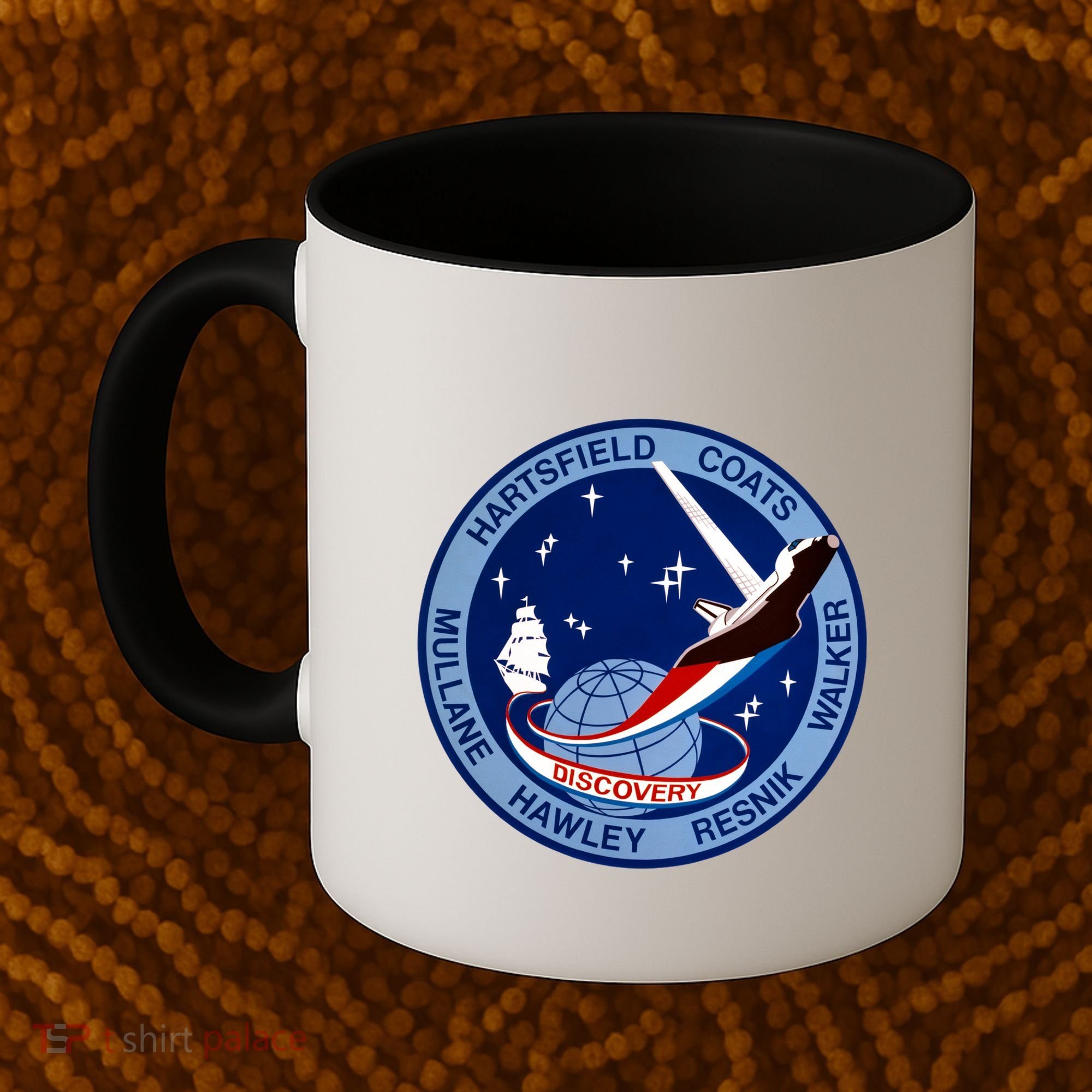 STS-41D Mission Insignia Patch Space Shuttle Challenger Coffee Mug